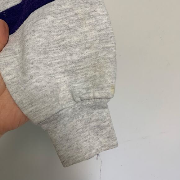 Sun Triangle Kids Vintage 1990’s Florida Neon Quarter Zip Sweatshirt Size L/XL - Picture 4 of 5